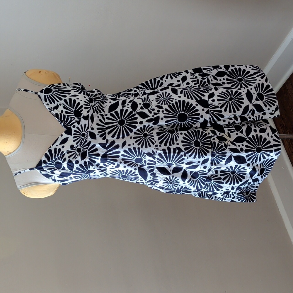 Tommy Hilfiger Blue and White Floral Mini Dress